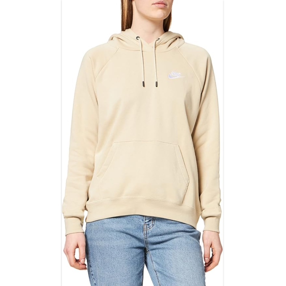 Nike Sportswear Women's Fleece Pullover Hoodie, NWOT, size S Small, Beige